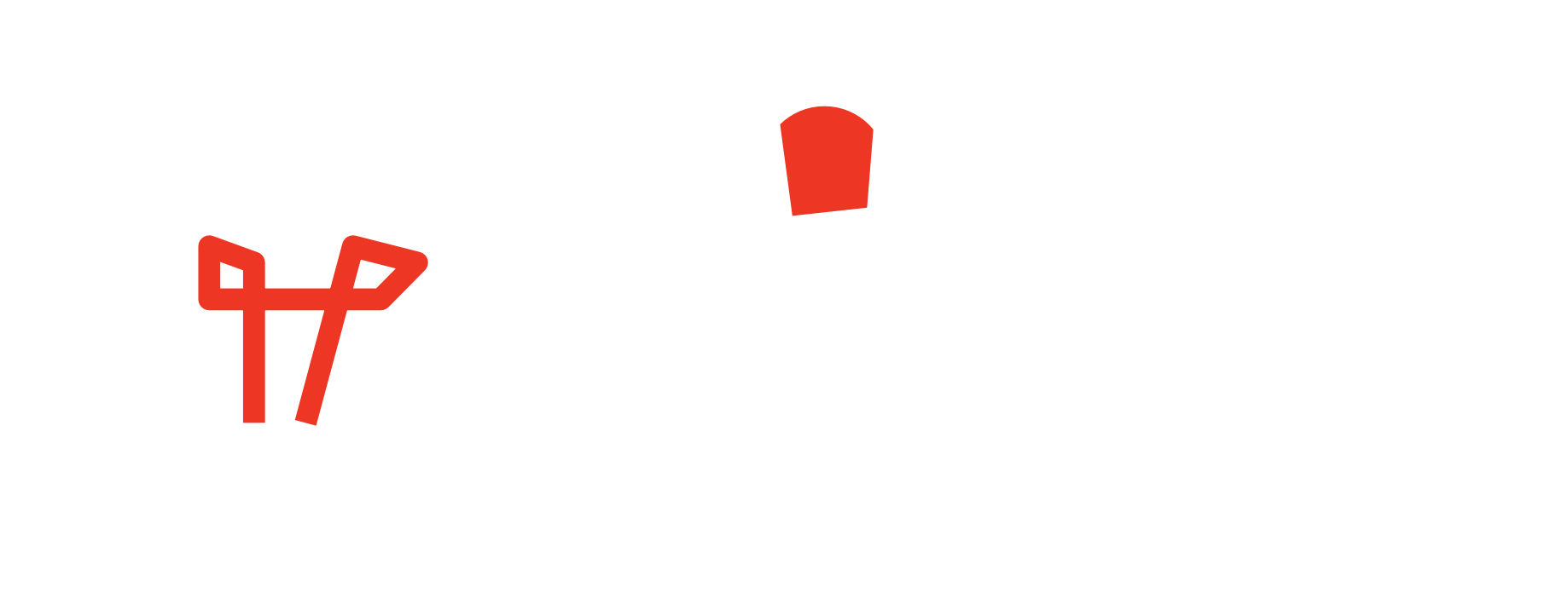Inline White/Red